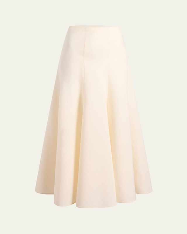 Lenno Paneled Midi Trumpet Skirt